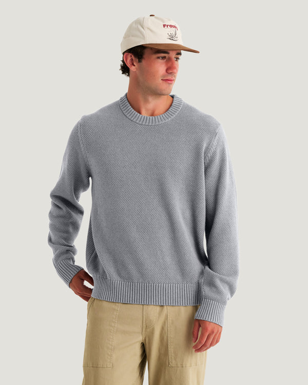 Men's Coastloom Crew Sweater - Heather Light Grey