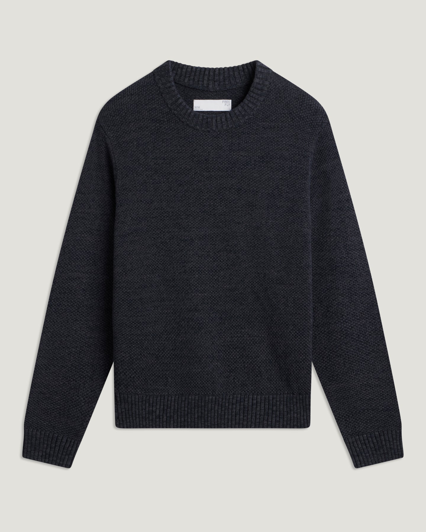 Men's Coastloom Crew Sweater - Heather Anthracite