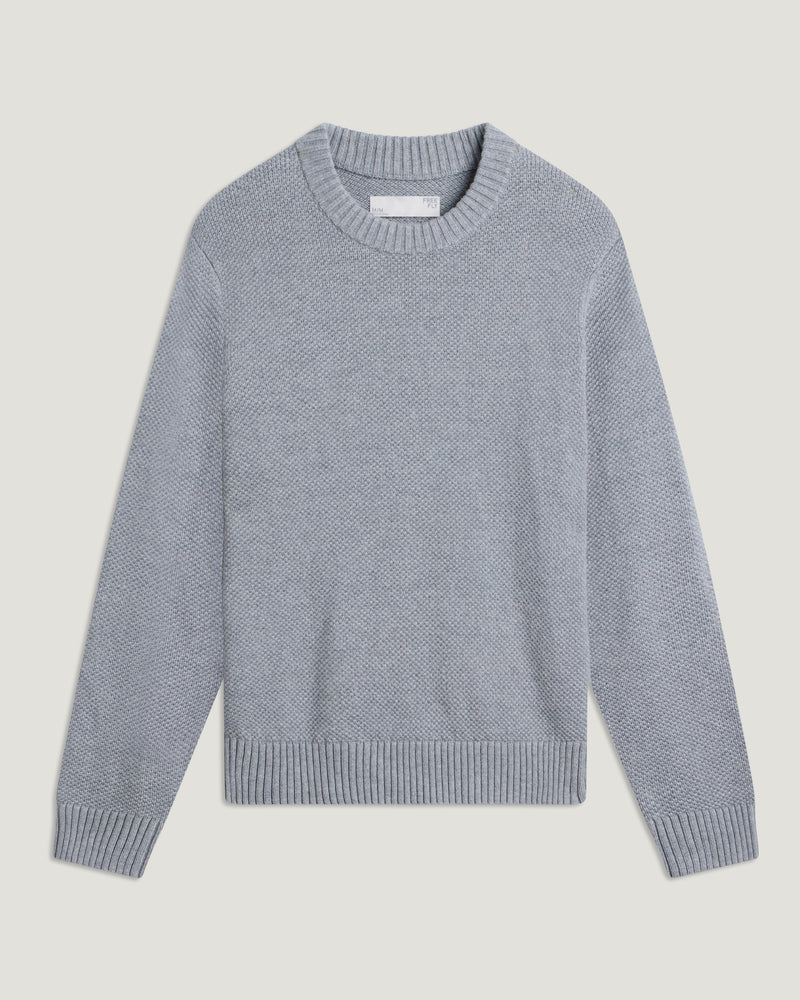 Men's Coastloom Crew Sweater - Heather Light Grey