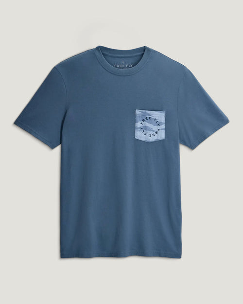 Target Species Pocket Tee - Pacific Blue