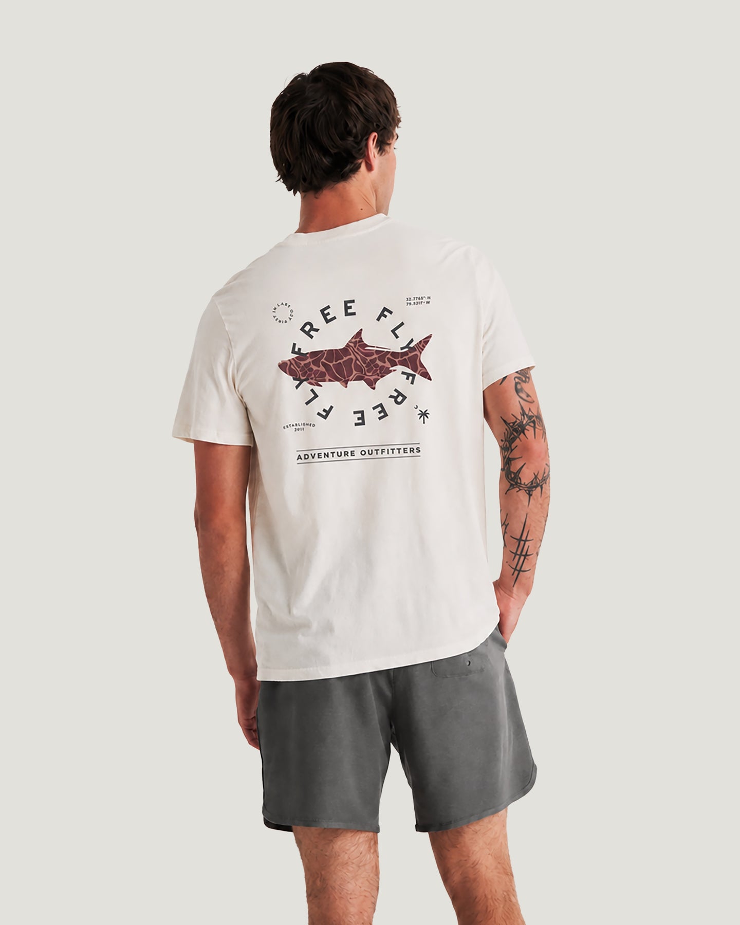 Target Species Pocket Tee - Bone