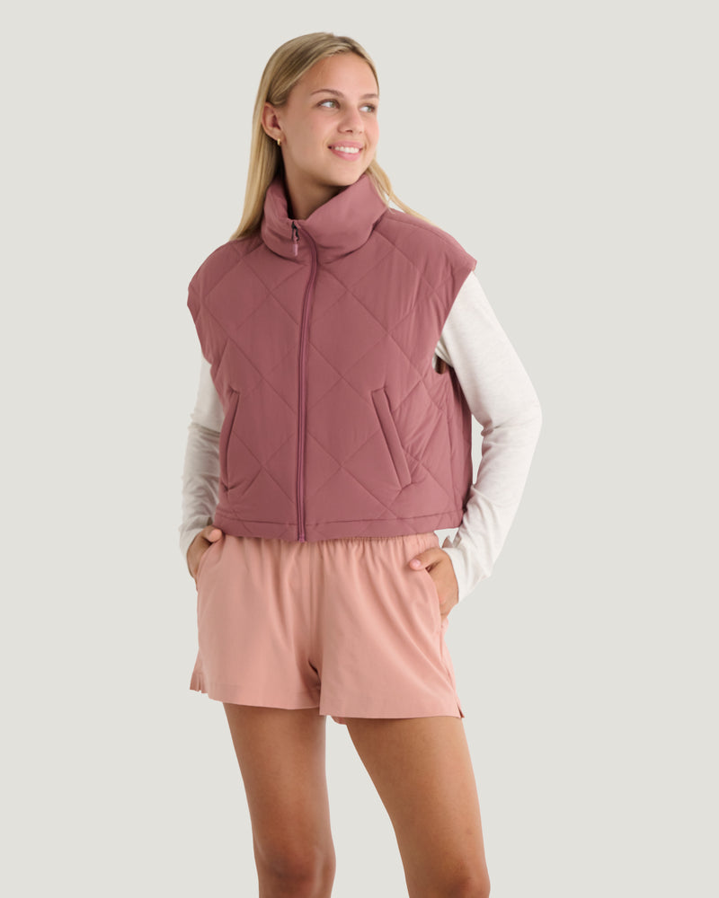 Women's Coldvale Insulated Vest - Plum