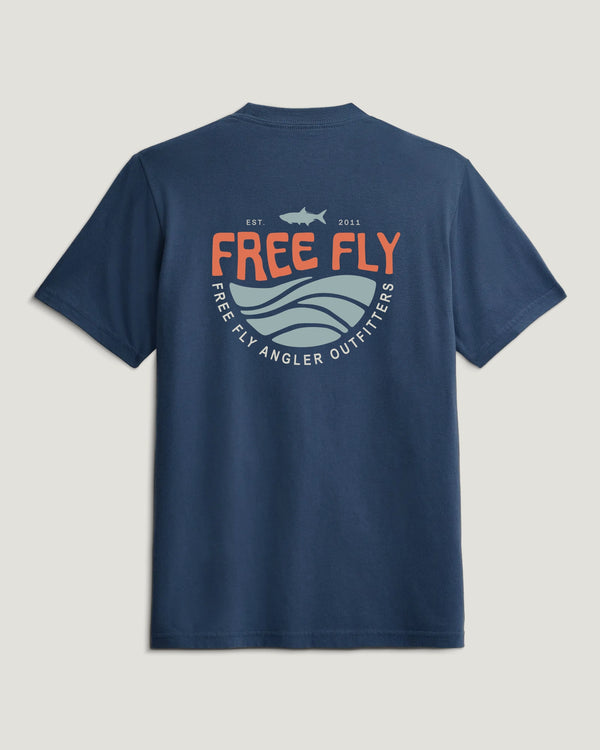 Youth Blue Edge Tee - True Navy