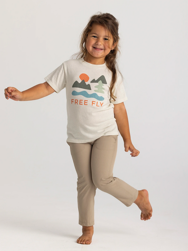 Toddler Happy Camper Tee - Heather Birch