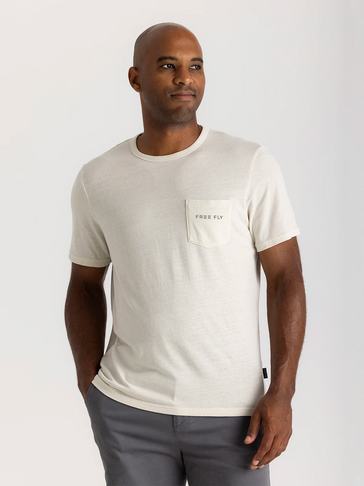 Salt and Sun Pocket Tee - Heather Birch