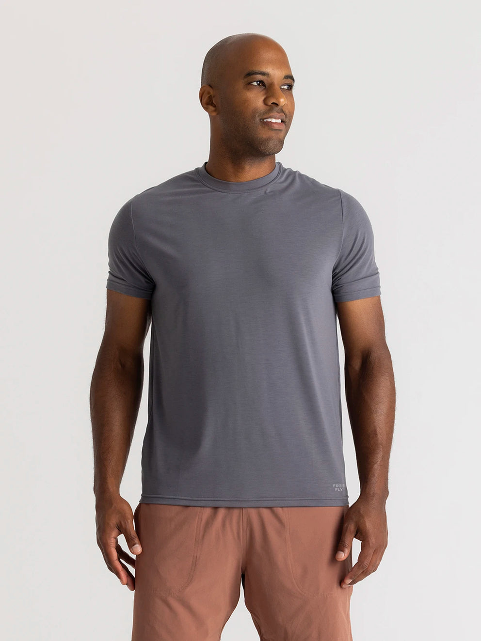 Men's Elevate Lightweight Tee - Smoke – Free Fly Apparel Men's Elevate Lightweight Tee - Smoke – Free Fly Apparel