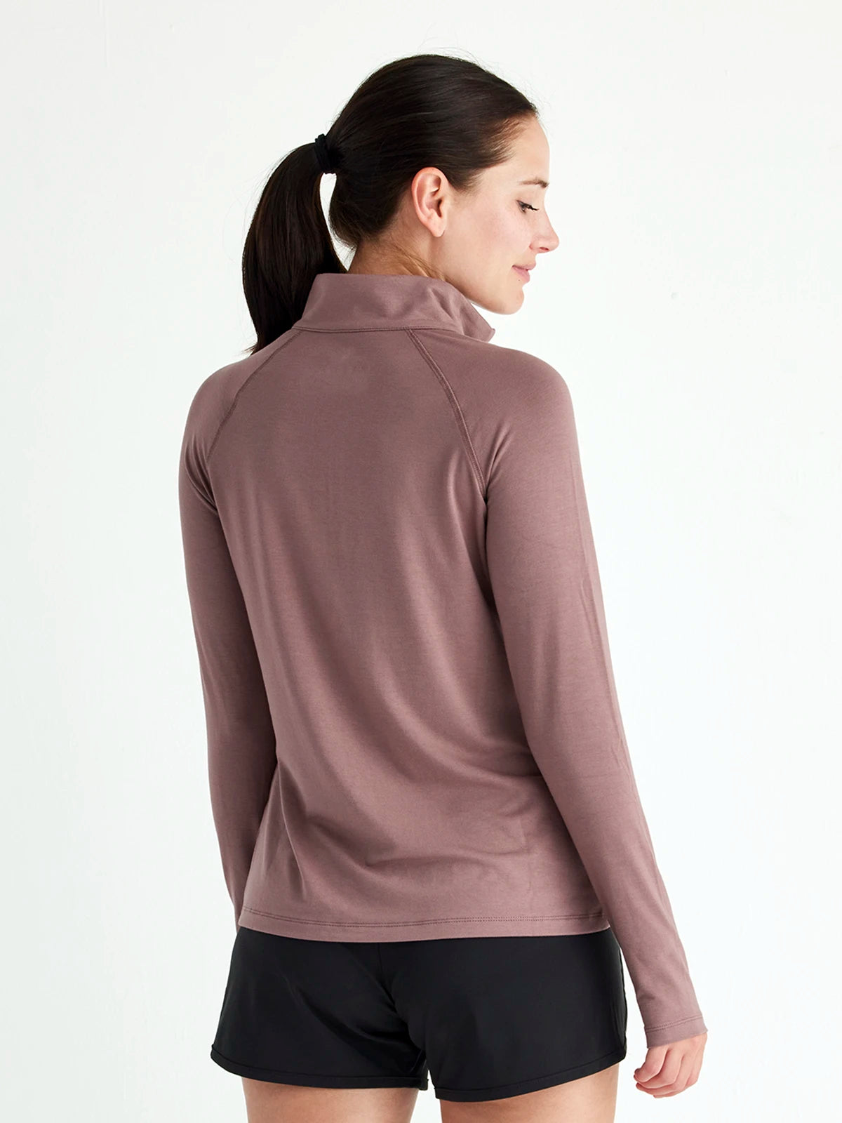 Women's Bamboo Flex Quarter Zip - Canyon