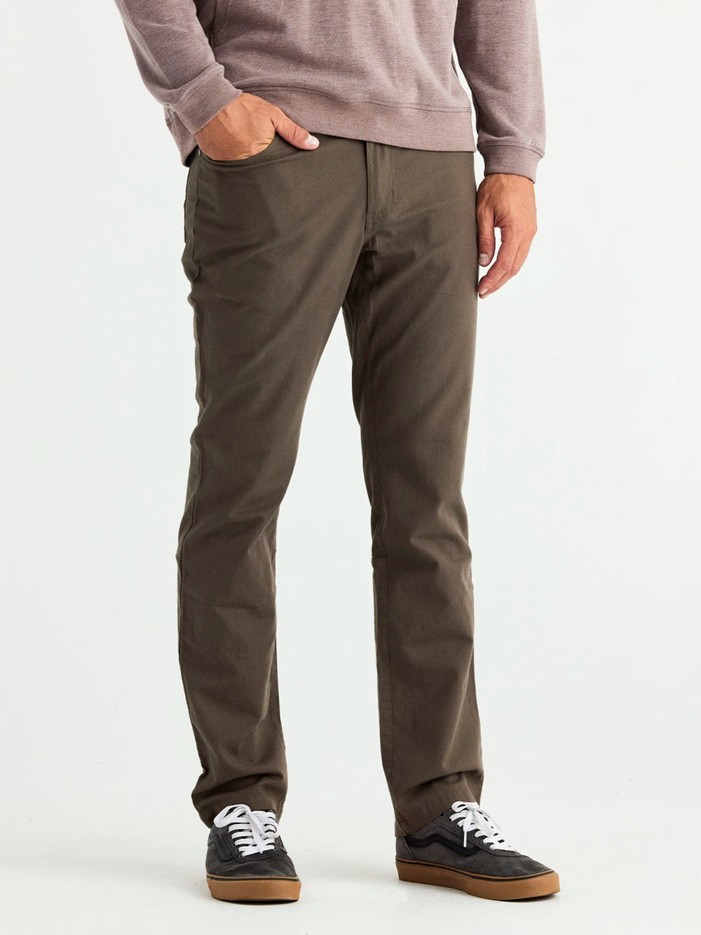 Men's Stretch Canvas 5 Pocket Pant - Tobacco second image