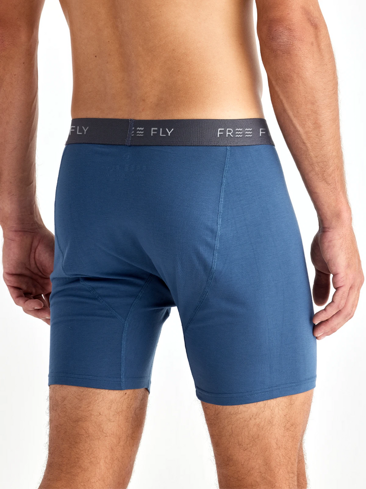 Men's Bamboo Motion Boxer Brief - True Navy