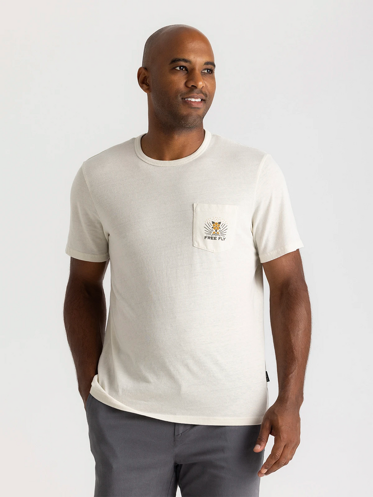 Mellow Meadow Pocket Tee - Heather Birch