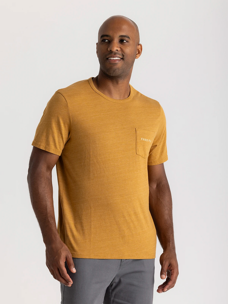 Salt and Sun Pocket Tee - Heather Ochre