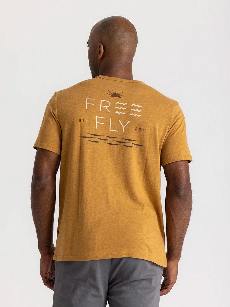 Salt and Sun Pocket Tee - Heather Ochre