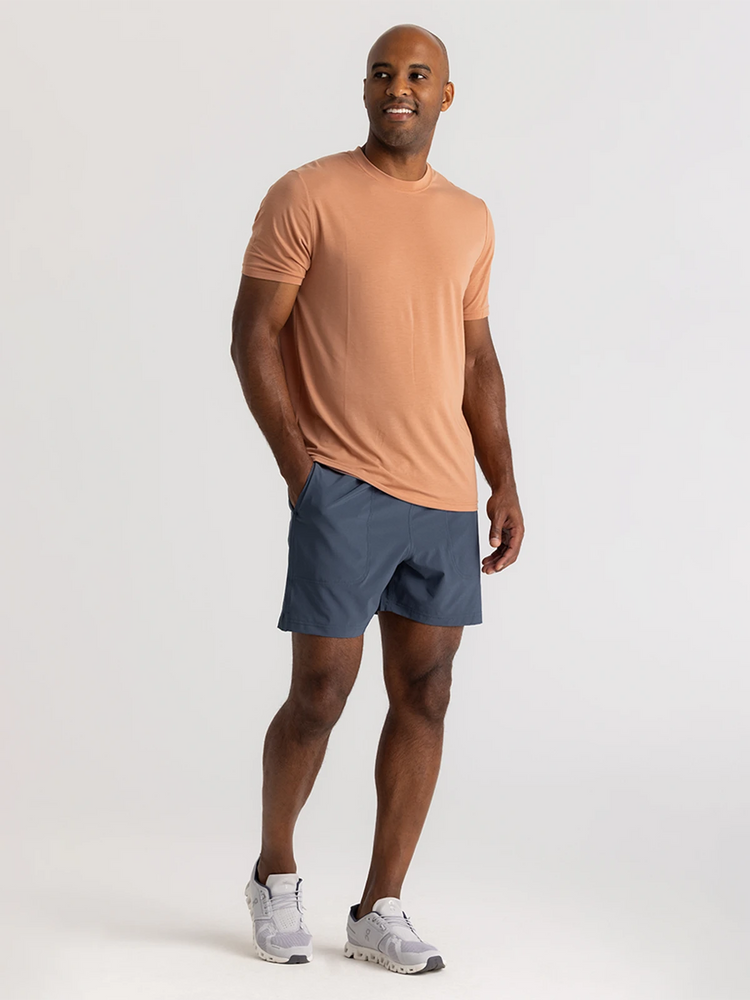 Men's Bamboo-Lined Active Breeze Short – 5.5" - Blue Dusk II