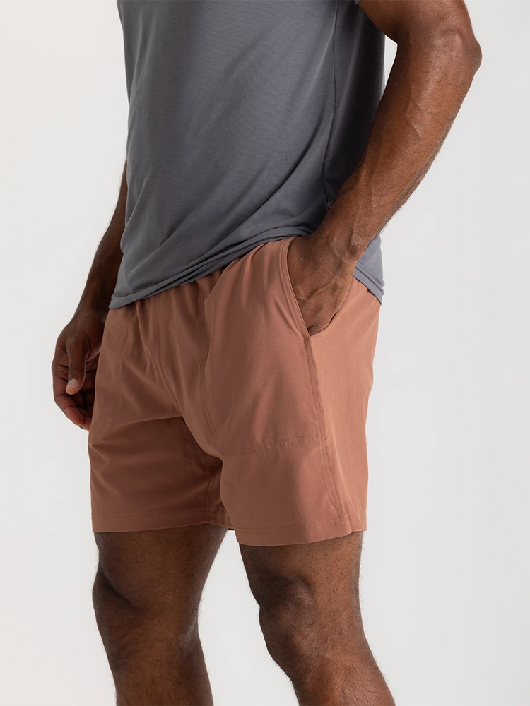 Men's Bamboo-Lined Active Breeze Short – 7" - Baltic Amber