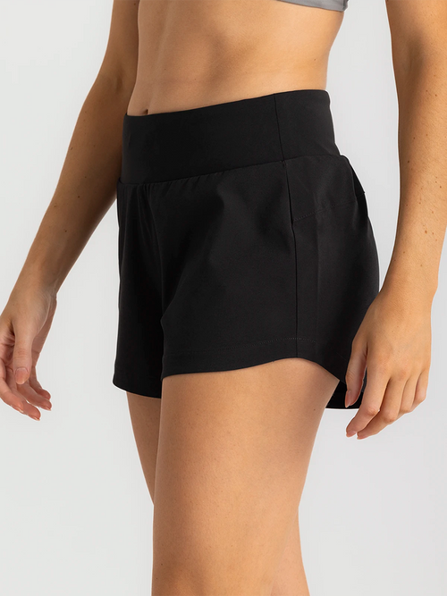 Women's Bamboo-Lined Active Breeze Short – 3" - Black