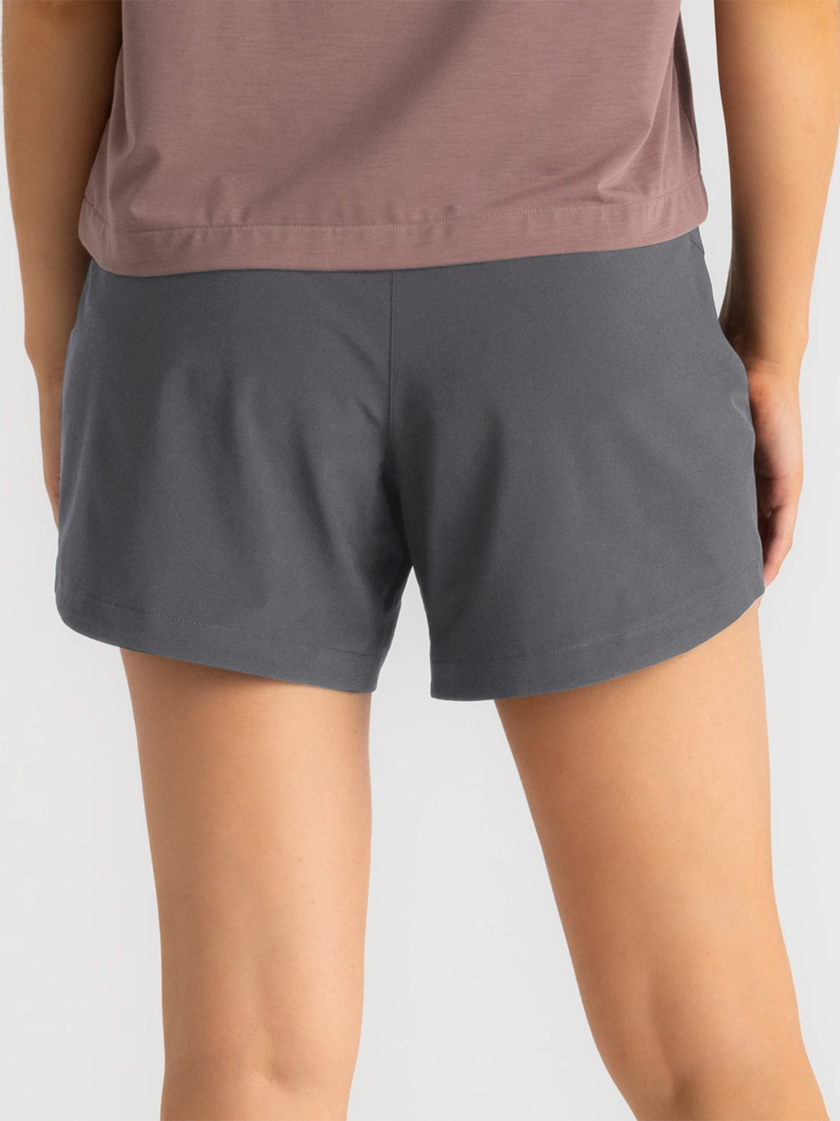 Women's Bamboo-Lined Active Breeze Short – 5" - Smoke