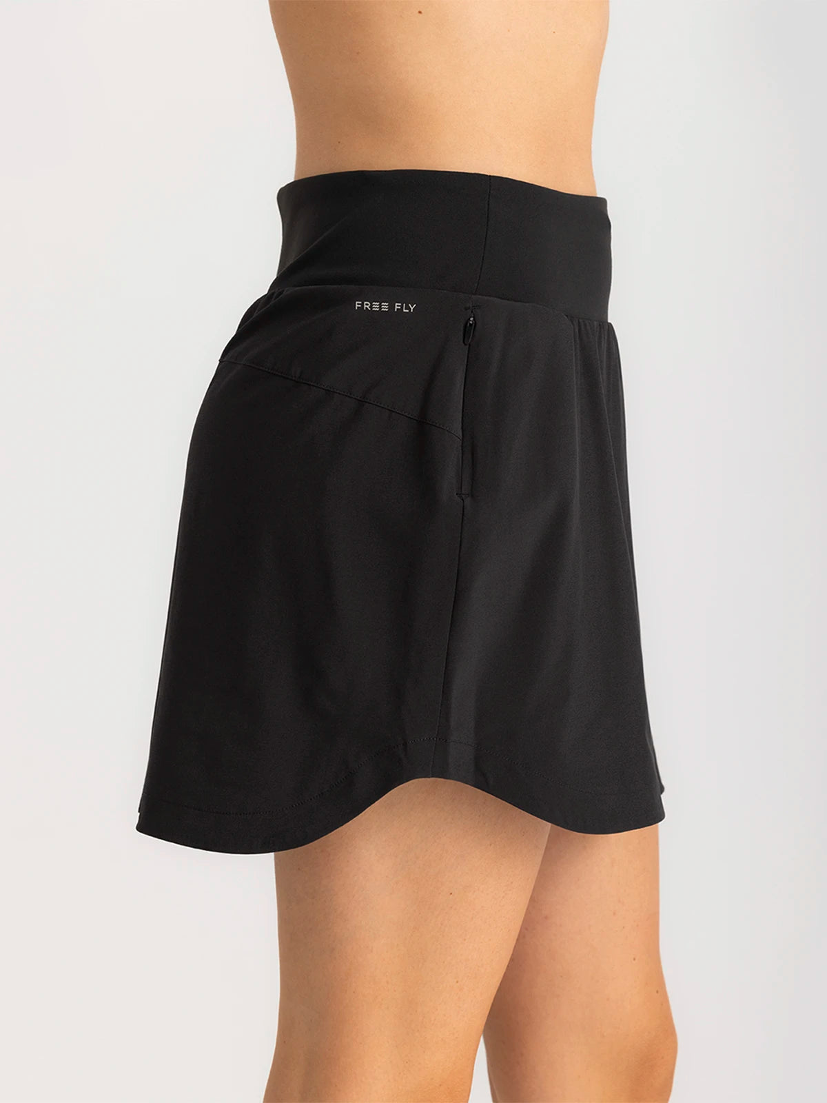 Women's Bamboo-Lined Active Breeze Skort – 15" - Black