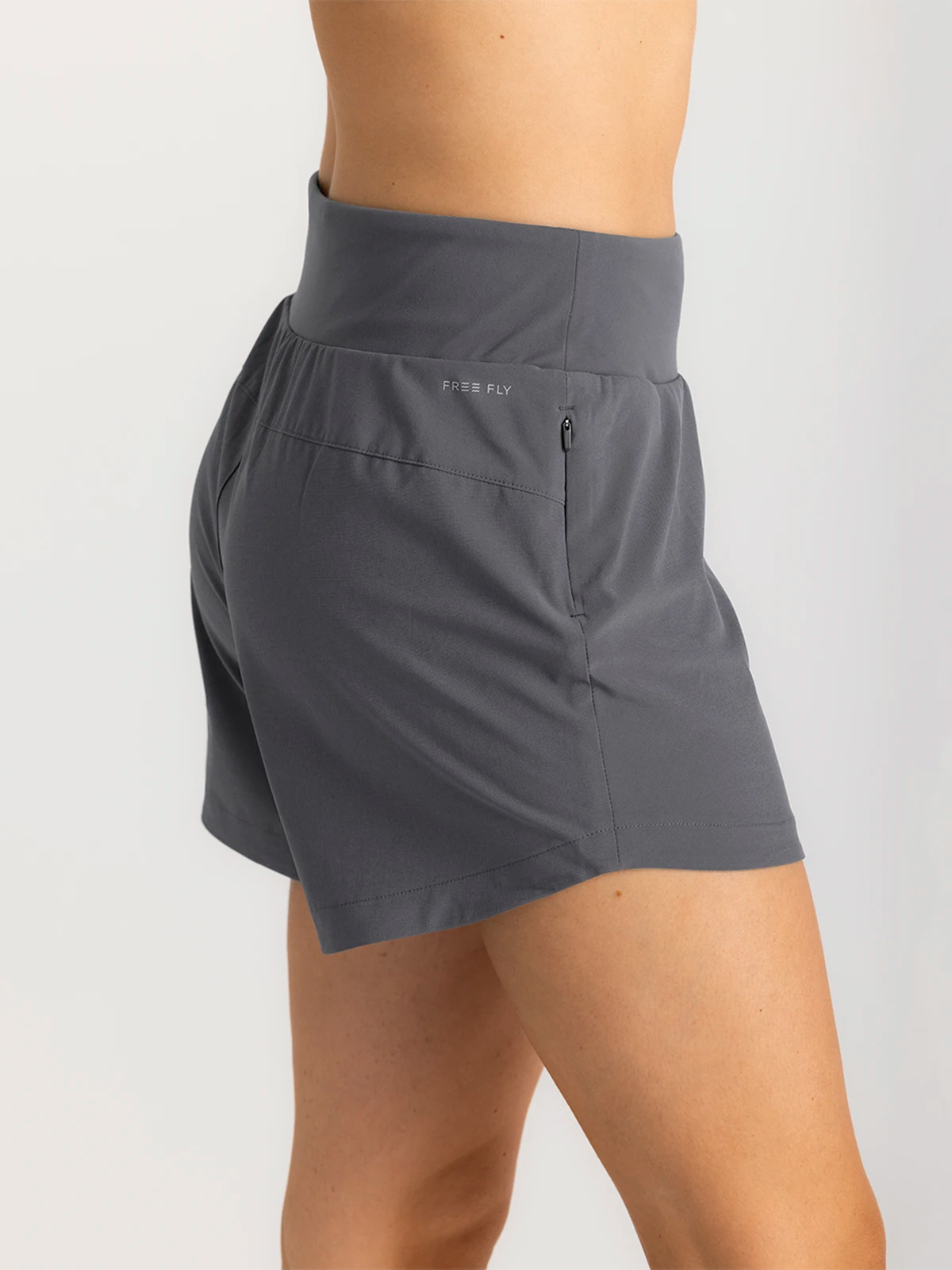 Women's Bamboo-Lined Active Breeze Short – 5" - Smoke