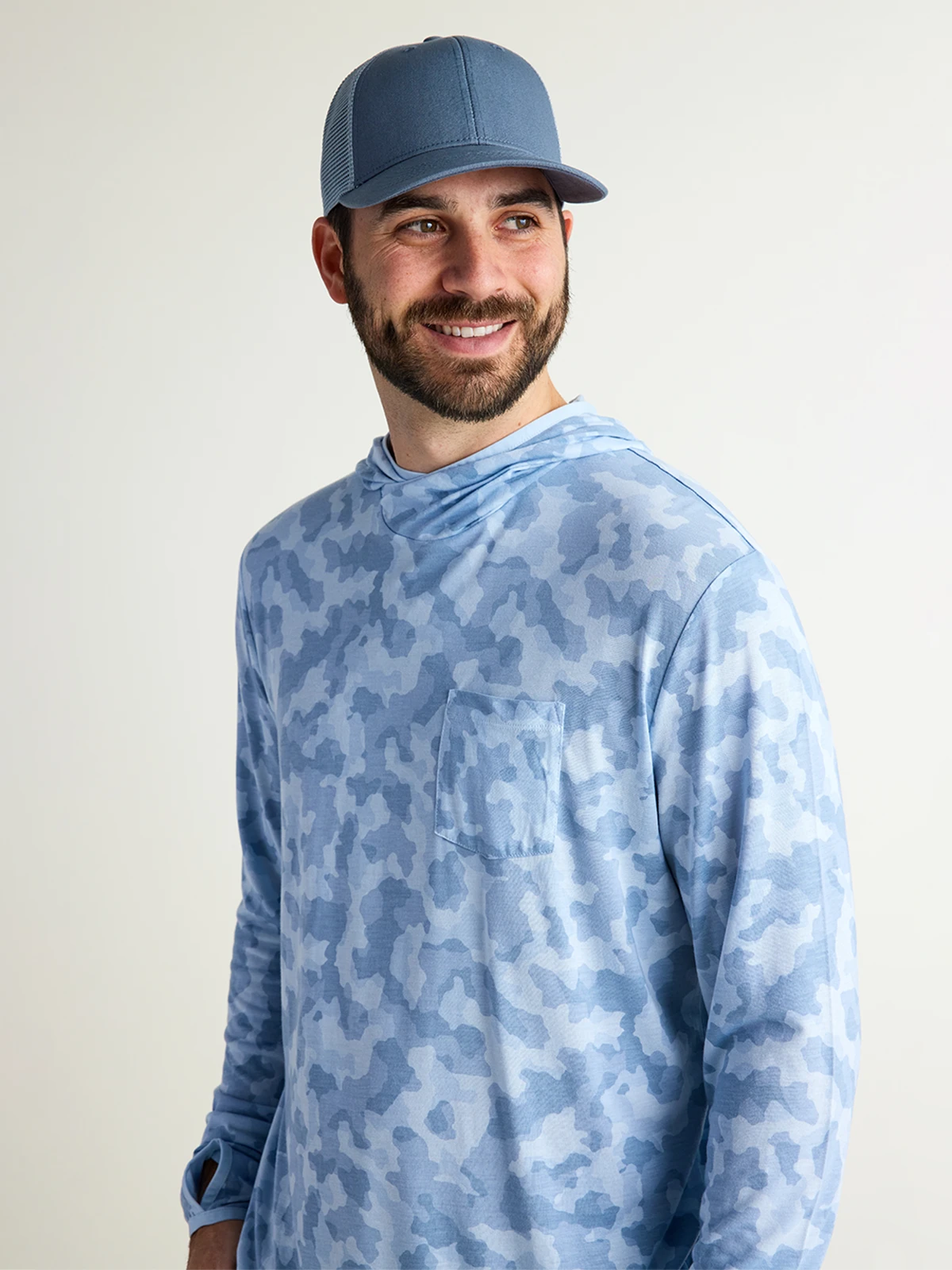 Men's Bamboo Lightweight Hoodie - Tidewater Camo