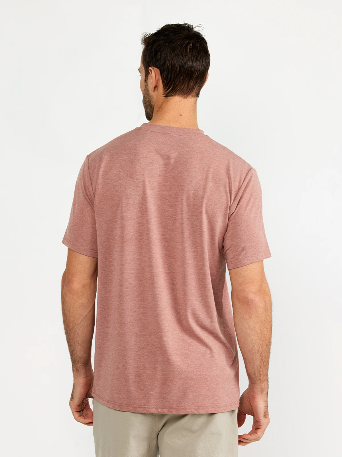 Men's Bamboo Flex Pocket Tee - Heather Brick