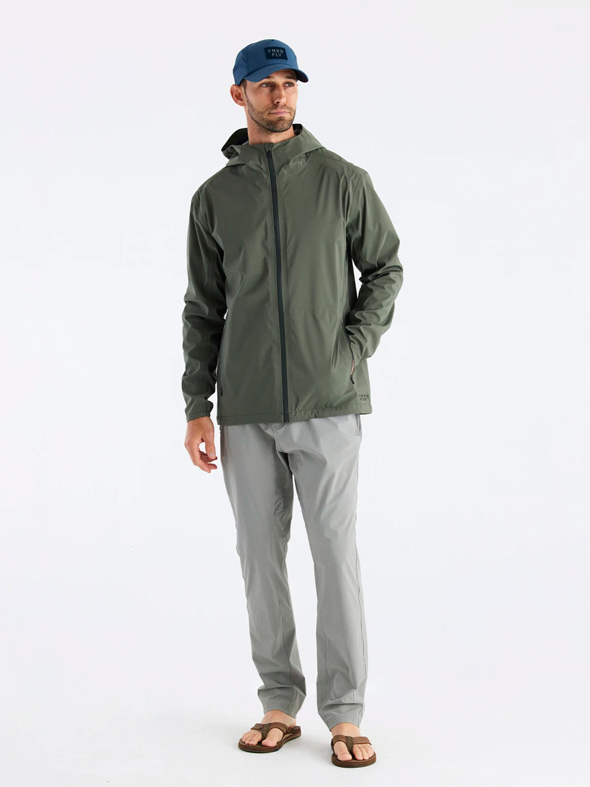 Men's Cloudshield Rain Jacket - Dark Olive