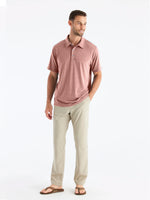 Men's Bamboo Flex Polo - Heather Brick