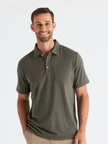 Men's Bamboo Heritage Polo - Fatigue