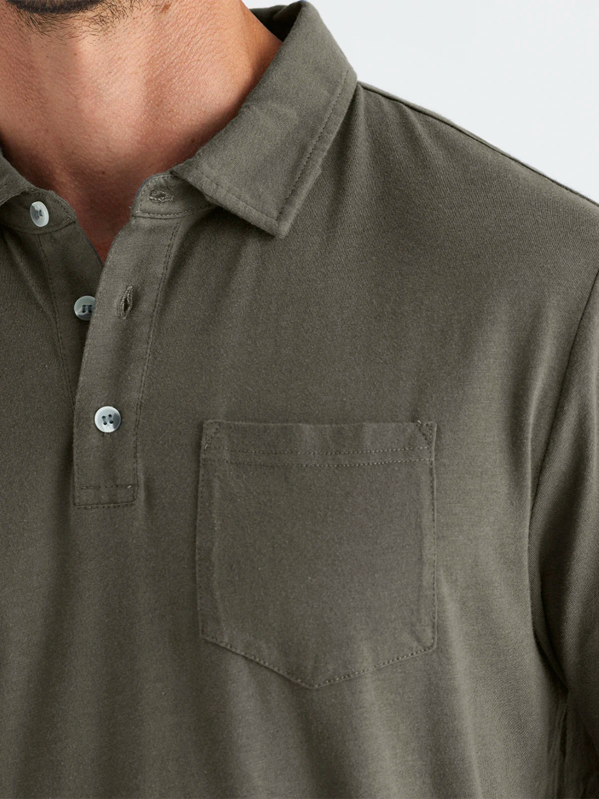 Men's Bamboo Heritage Polo - Fatigue