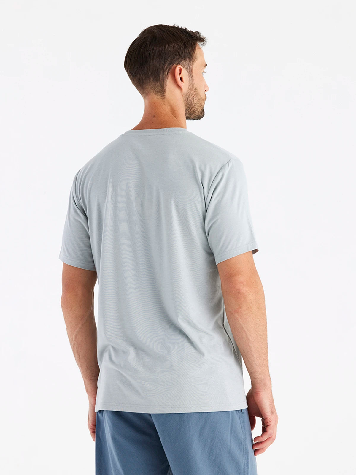 Men's Bamboo Flex Pocket Tee - Heather Aspen Grey