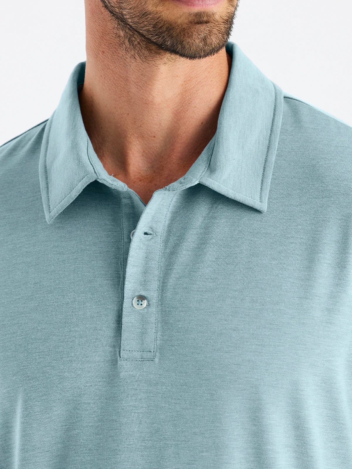 Men's Bamboo Flex Polo - Heather Mineral