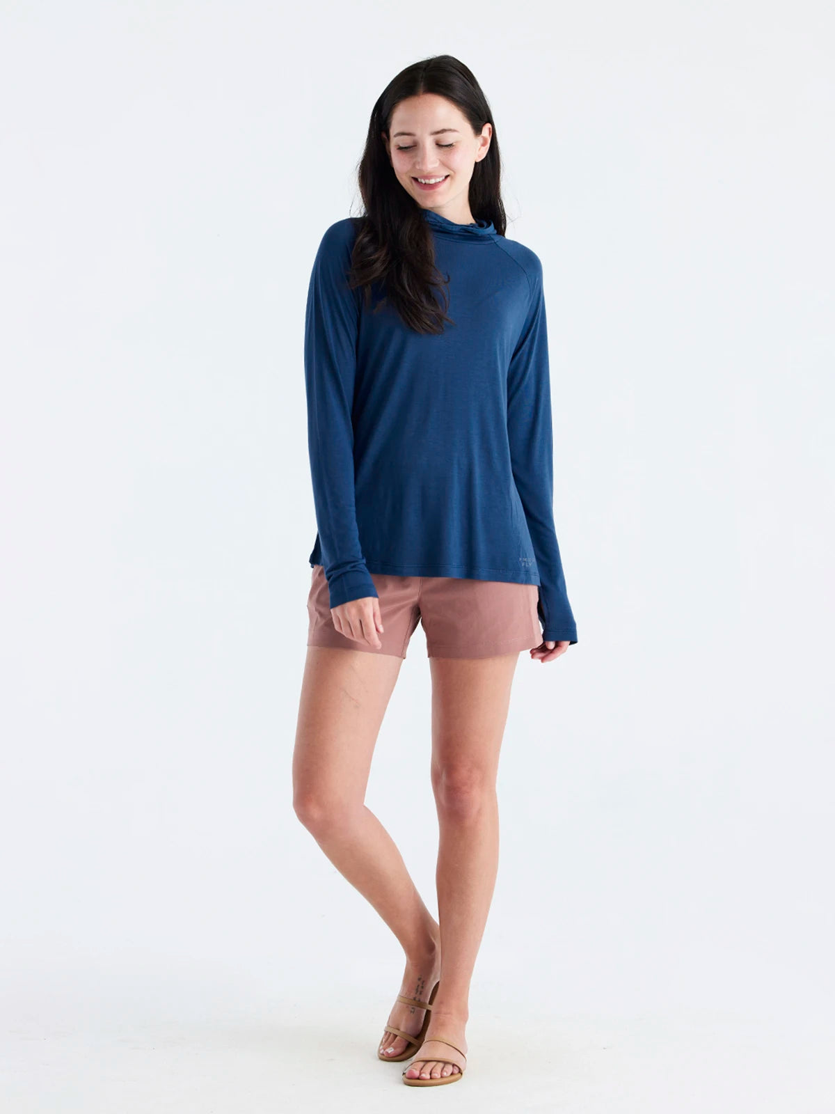 Women's Bamboo Lightweight Hoodie II - True Navy