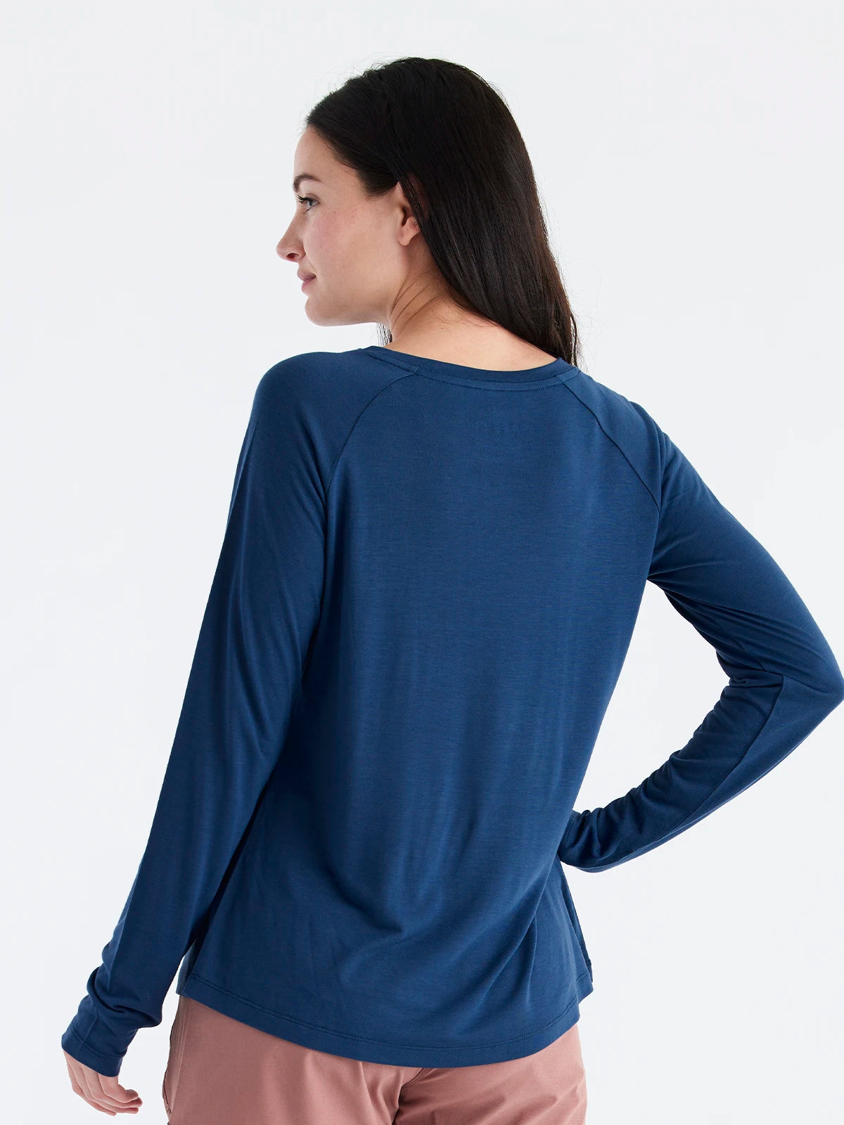 Women's Bamboo Lightweight Long Sleeve II - True Navy