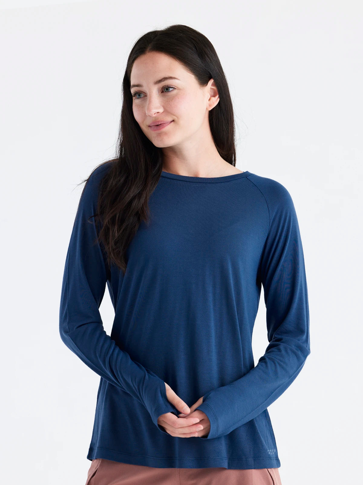 Women's Bamboo Lightweight Long Sleeve II - True Navy