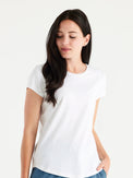 Women's Bamboo Current Tee - Heather Bright White