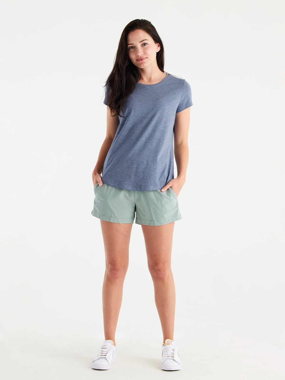 Women's Bamboo Current Tee - Heather Stonewash