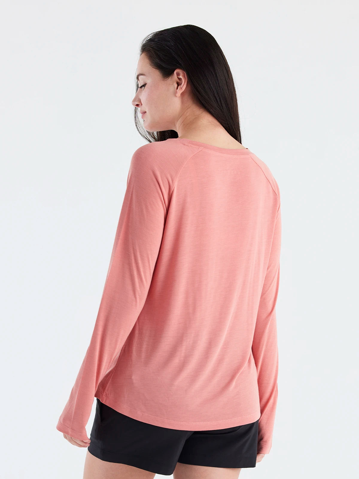 Women's Bamboo Lightweight Long Sleeve II - Bright Clay