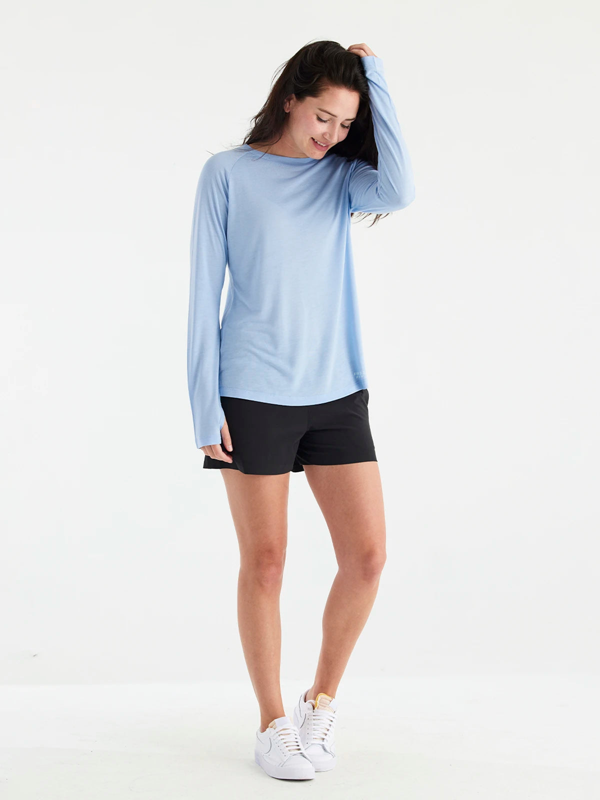 Women's Bamboo Lightweight Long Sleeve II - Clear Sky