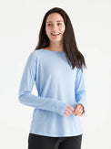 Women's Bamboo Lightweight Long Sleeve II - Clear Sky