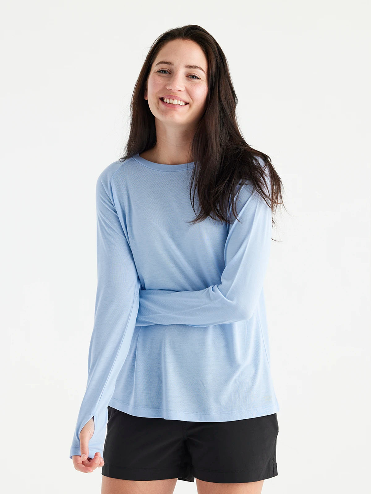 Women's Bamboo Lightweight Long Sleeve II - Clear Sky