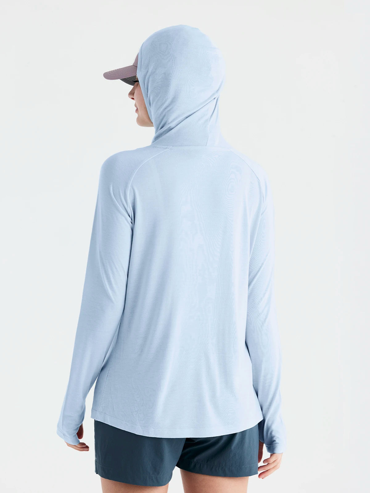 Women's Bamboo Lightweight Hoodie II - Clear Sky