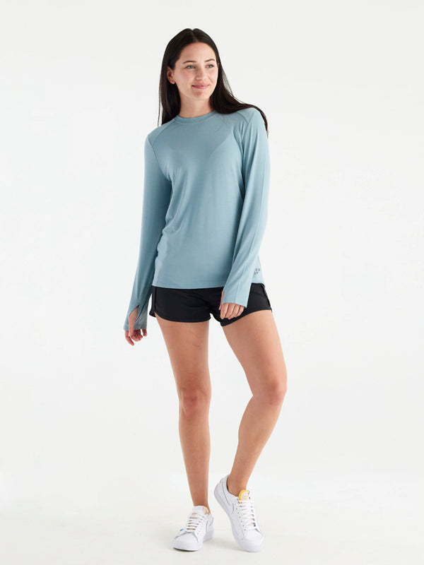 Women's Bamboo Shade Long Sleeve II - Ocean Mist