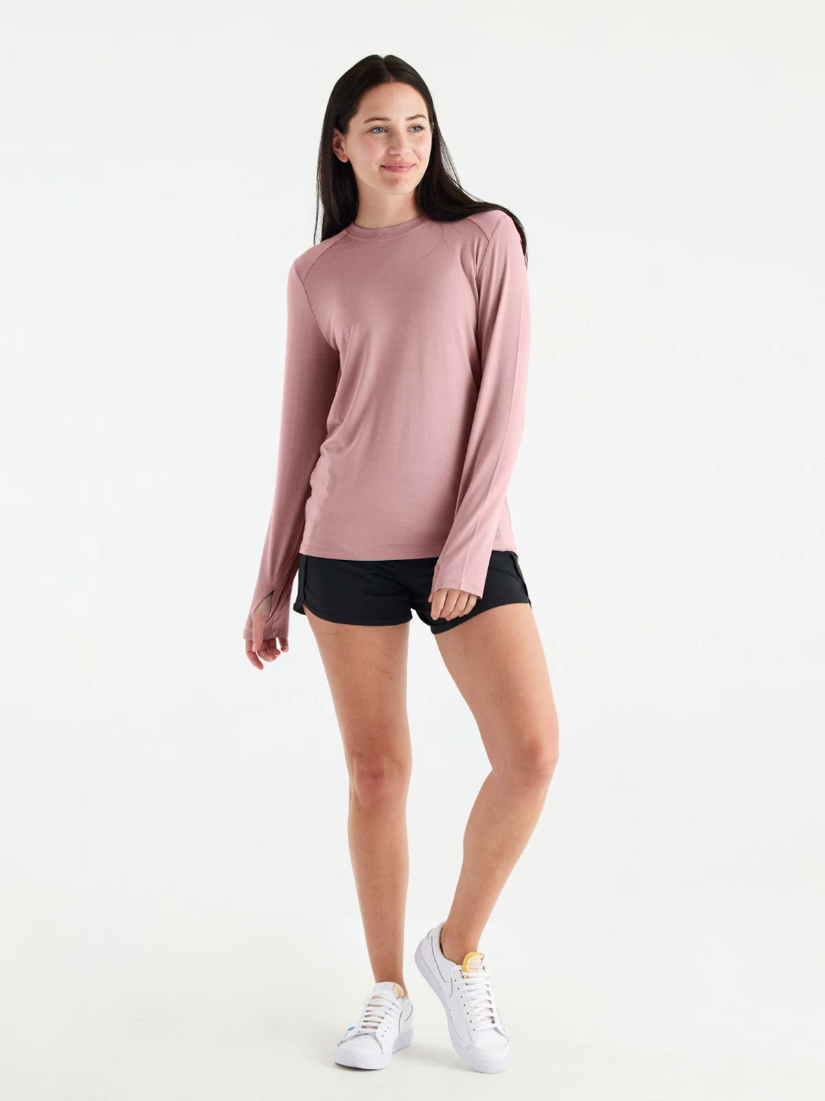 Women's Bamboo Shade Long Sleeve II - Ash Rose