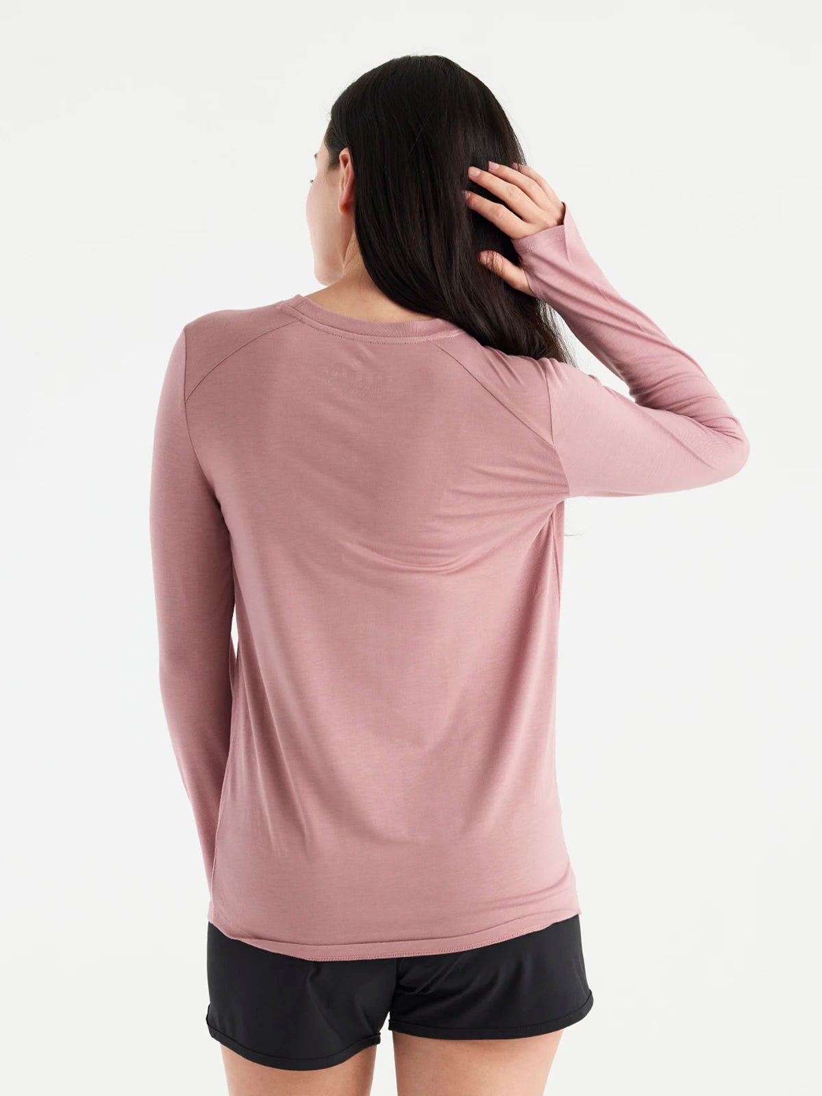 Women's Bamboo Shade Long Sleeve II - Ash Rose