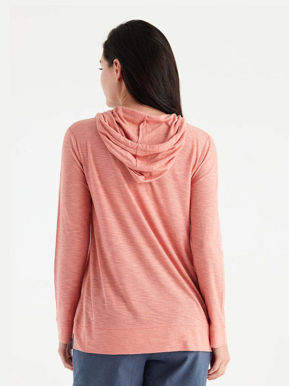 Women's Bamboo Slub Hoodie - Bright Clay