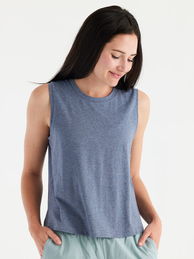 Women's Bamboo Current Tank - Stonewash