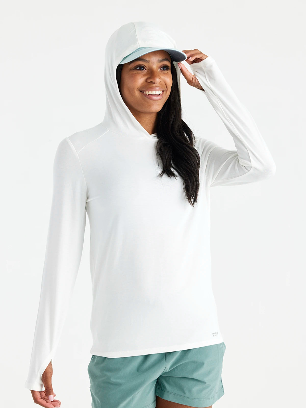 Women's Bamboo Shade Hoodie II - Bright White