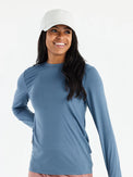 Women's Bamboo Shade Long Sleeve II - Slate Blue