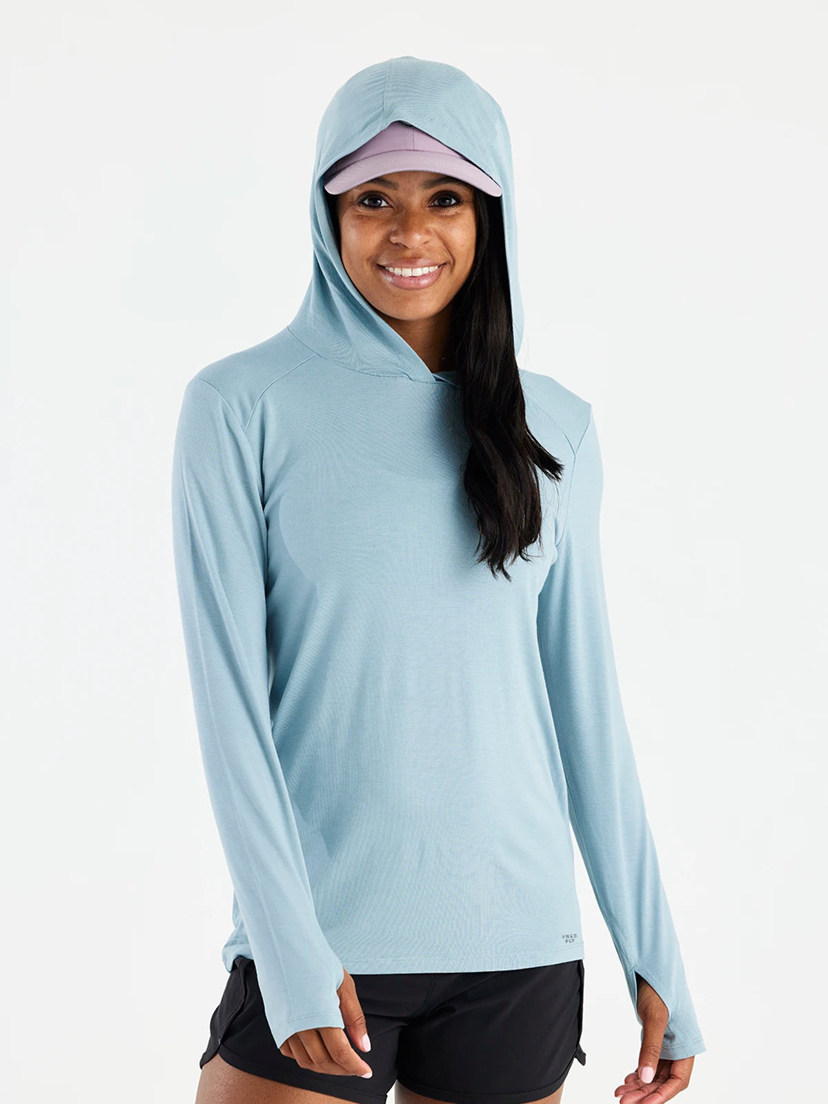 Women's Bamboo Shade Hoodie II - Ocean Mist