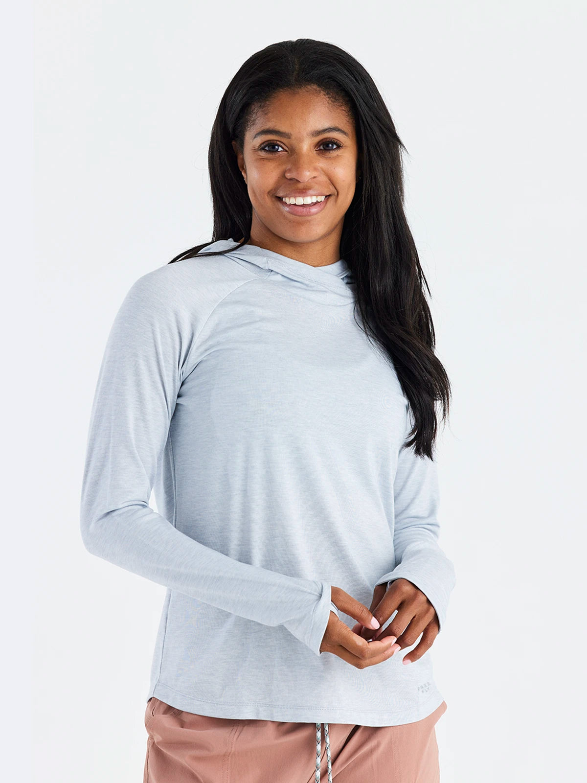 Women's Elevate Hoodie - Heather Bay Blue