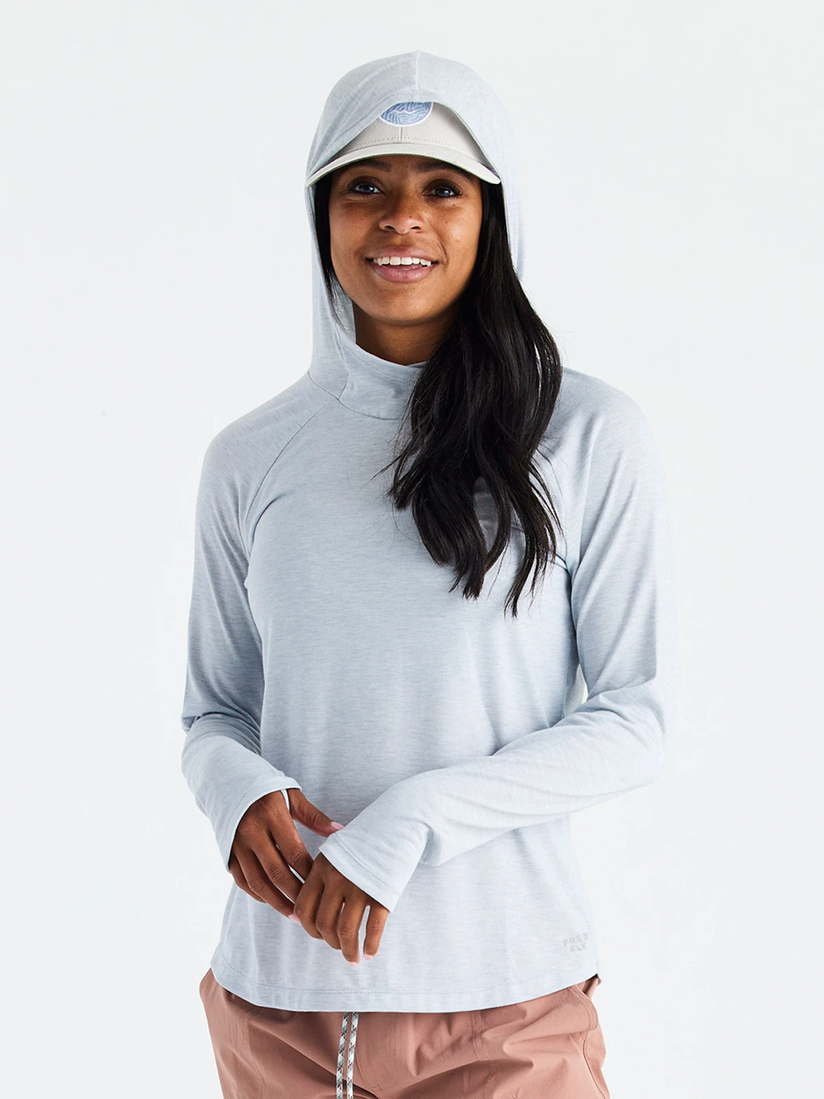 Women's Elevate Hoodie - Heather Bay Blue